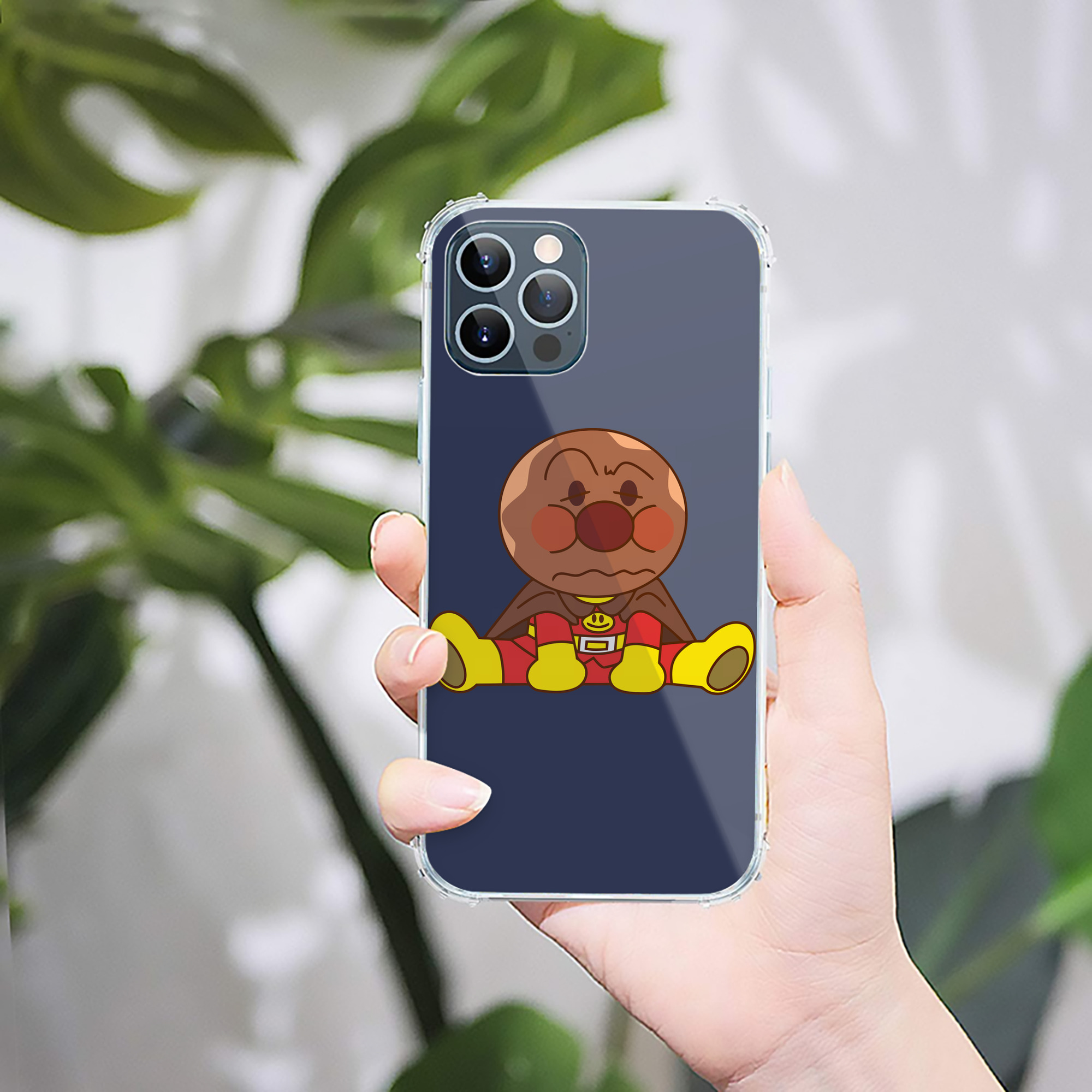 （画像用） アンパンマン Anpanman 【iPhone 12シリーズ対応】透明スマホケース（クリアソフトケース）